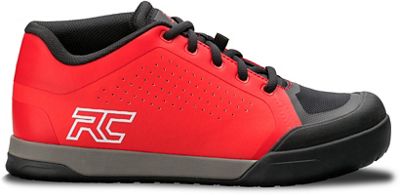 Zapatillas de MTB para pedal plano Ride Concepts Powerline 2020 - Rojo-Negro - UK 8, Rojo-Negro