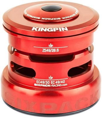 Sixpack Racing Kingpin 2in1 Headset - Rojo - ZS49/28.6 I EC49/30, Rojo