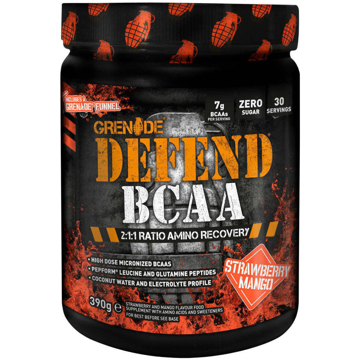 Suplemento de aminoácidos Grenade Defend BCAA (390 g) - BCAA