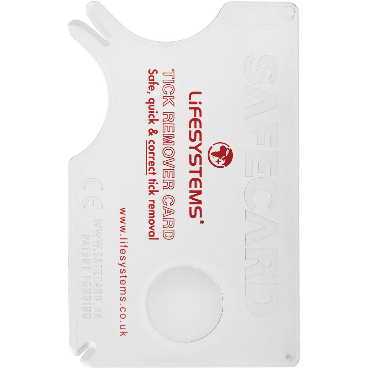 Tarjeta para sacar las garrapatas Lifesystems - Tick Remover Card - Kits de primeros auxilios