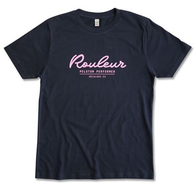 Velolove Rouleur Peloton Performer T-Shirt  - Azul marino/Rosa, Azul marino/Rosa