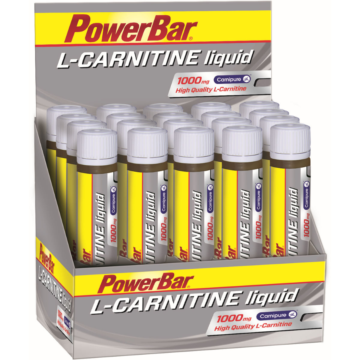 Ampollas de L-carnitina PowerBar L-Carnitine Liquid (20 x 25 ml) - Carnitina