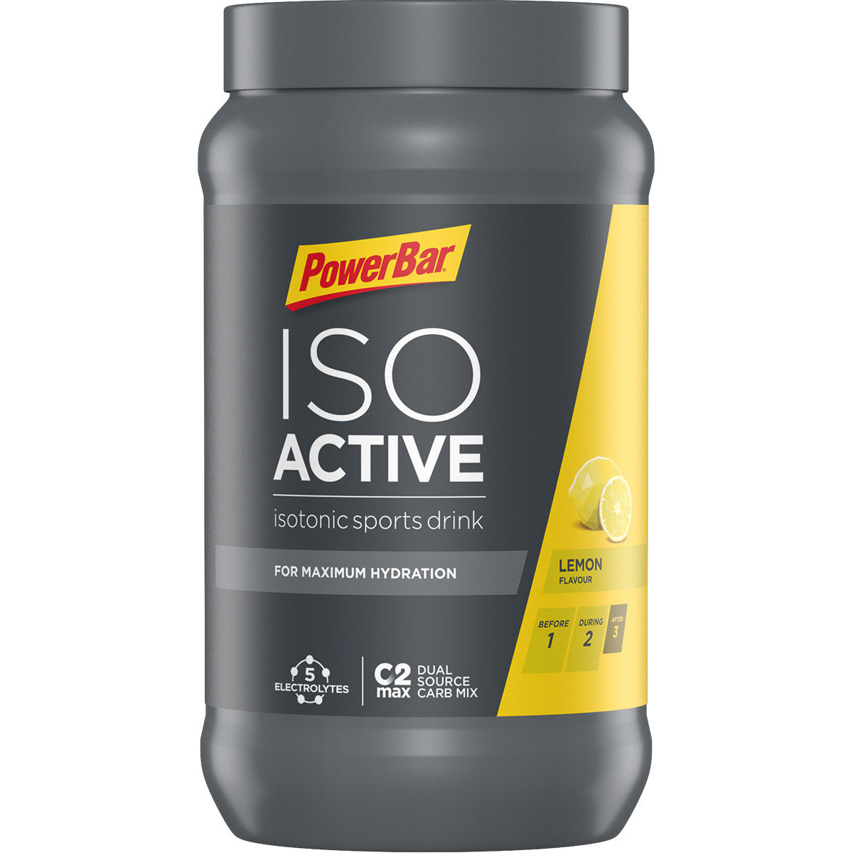 Bebida isotónica PowerBar IsoActive (600 g) - Bebidas en polvo
