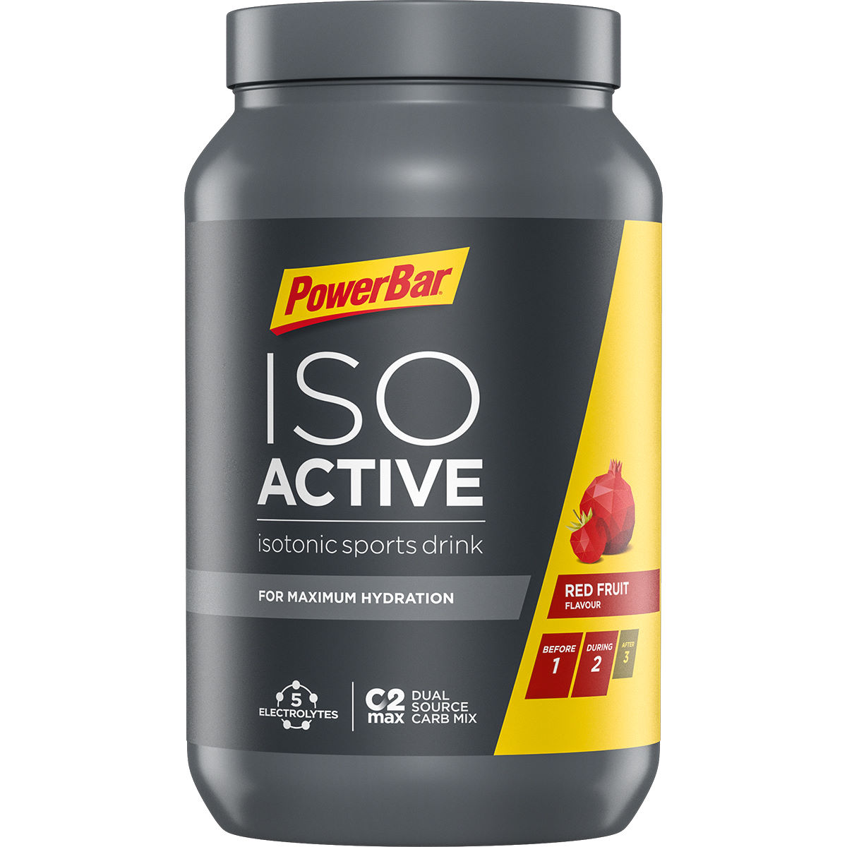 Bebida isotónica PowerBar IsoActive (600 g) - Bebidas en polvo