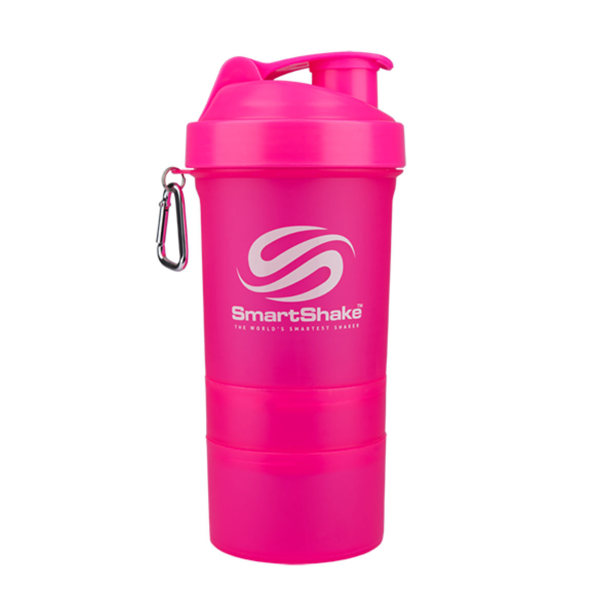 Bidón mezclador SmartShake Smart Shake Original (rosa neón) - Botellas mezcladoras