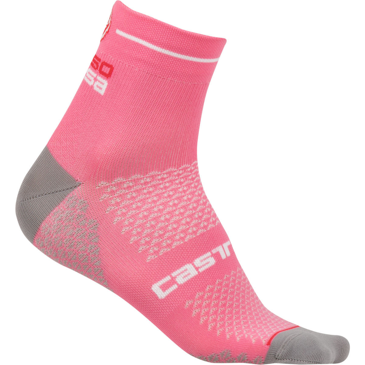 Calcetines Castelli Rosa Corsa 2 para mujer - Calcetines