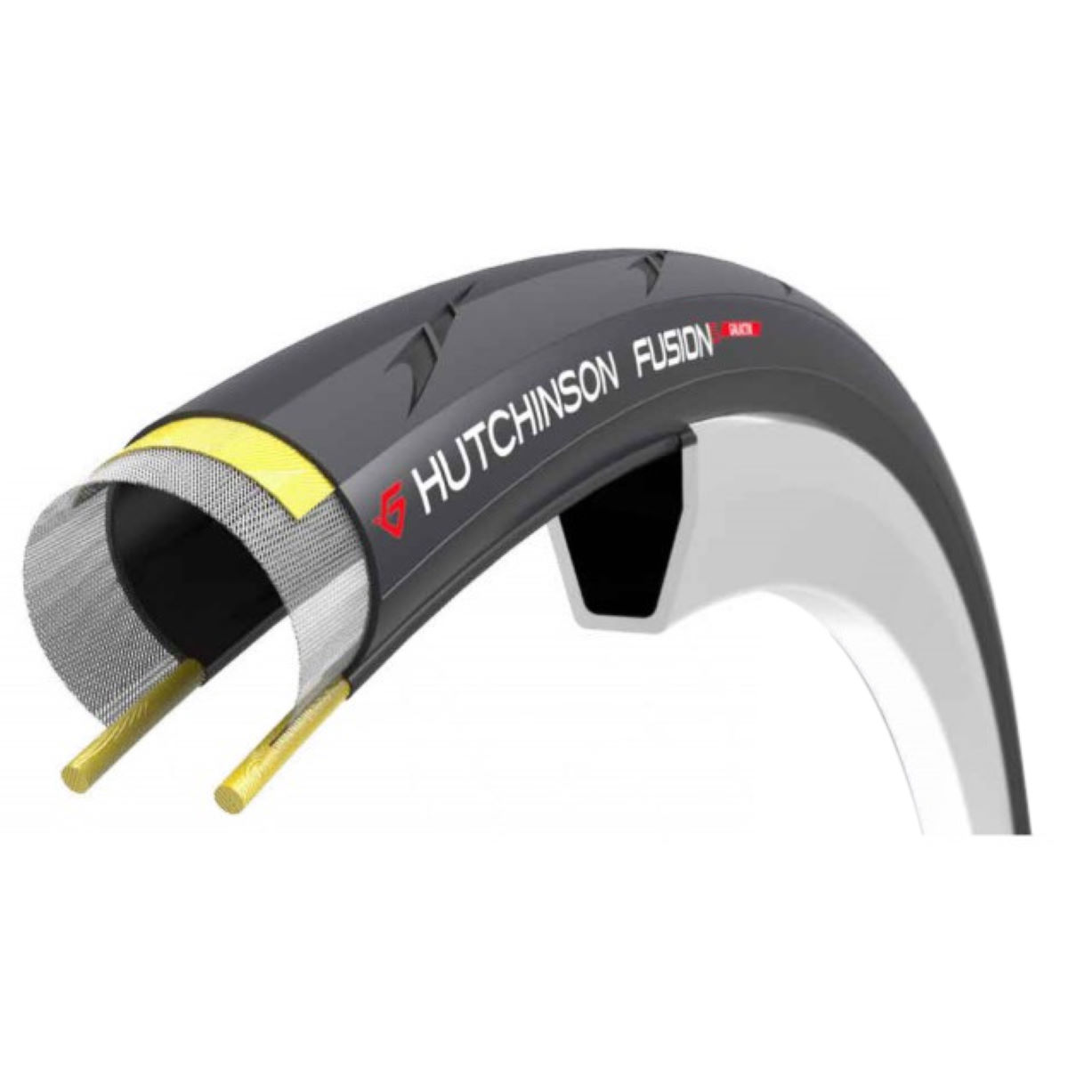 Cubierta Hutchinson Fusion 5 Kevlar Pro Tech plegable de carretera - Cubiertas