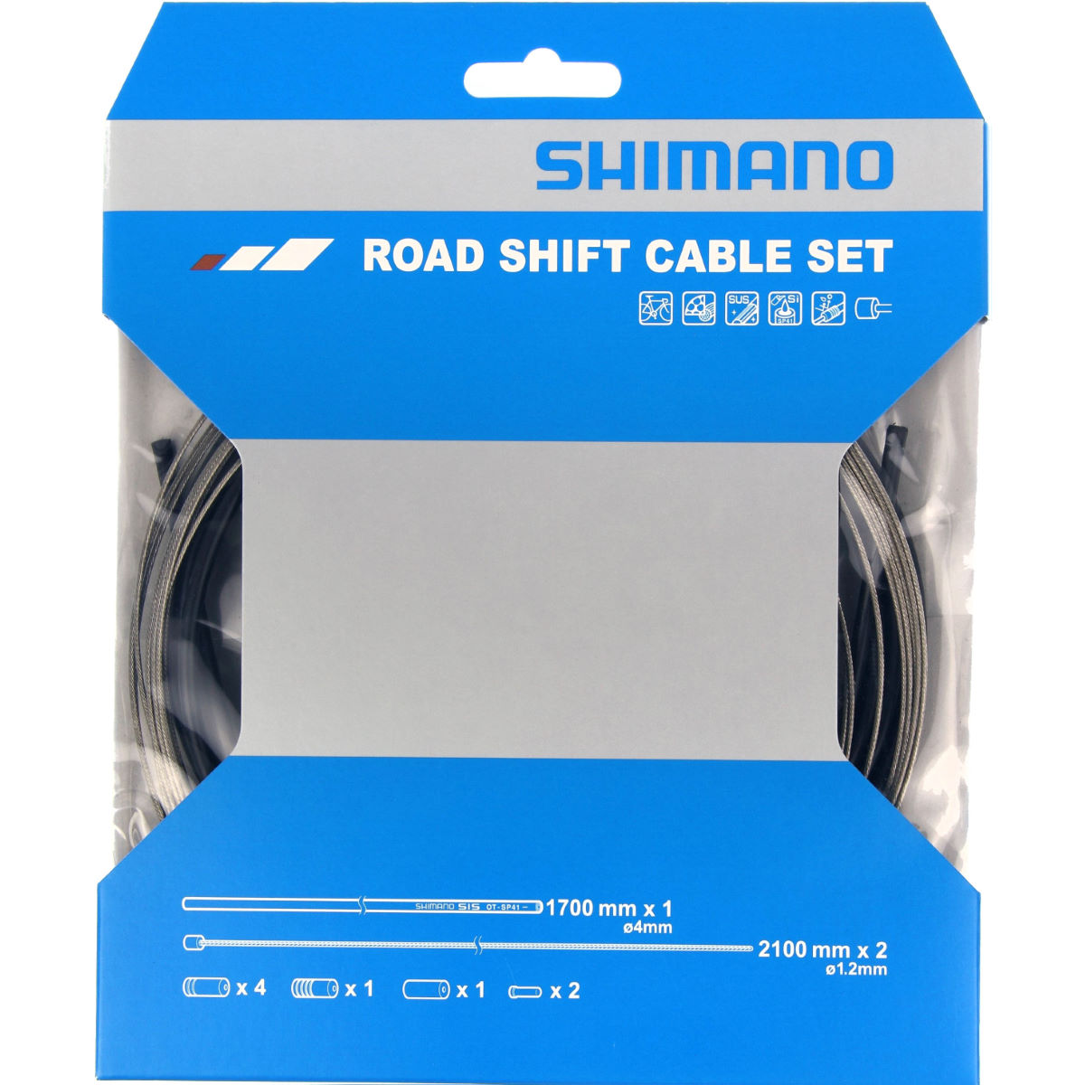 Juego de cables de cambios de carretera Shimano con alambre SST - Cables de cambio