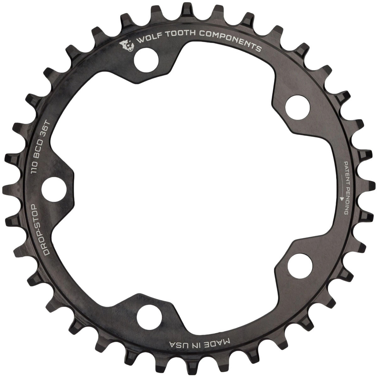 Wolf Tooth Flat Top Cyclocross 110 BCD Chainring - Platos
