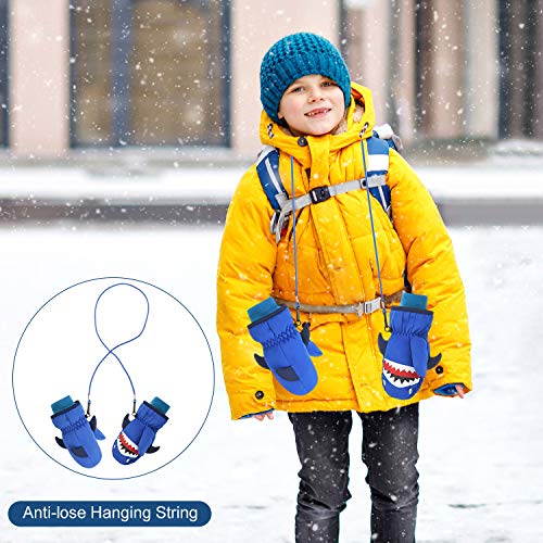 7-Mi Guantes de esquí para niños de invierno cálidos y resistentes al viento guantes de nieve para niñas de 3 a 8 años