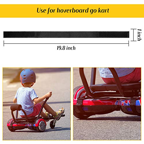 8 Piezas Correas Ajustables de Hoverboard Cable de Hoverboard de Sujeción de Gancho y Bucle Correas de Reemplazo de Hoverboard para Accesorios de Kart Scooter de Auto Equilibrio