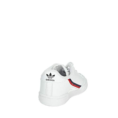 Adidas Continental 80 I, Zapatillas de Estar por casa Unisex niños, Blanco (Ftwbla/Escarl/Maruni 000), 20 EU