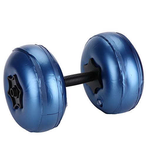 Aigend Juego de Mancuernas llenas de Agua,Portátiles y Ajustables para Equipos de Fitness 8-10 kg（Azul）