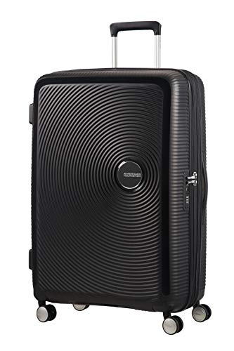 American Tourister Soundbox Spinner Equipaje de mano L (77 cm 110 L), Negro (Bass Black)