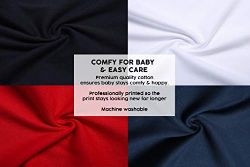Baby Moo'S UK - Chaleco de bebé para niños o niñas, diseño de calavera y huesos cruzados/body pirata, ideal para baby shower, alternativa, gótica o regalo para recién nacidos (6-12 meses)