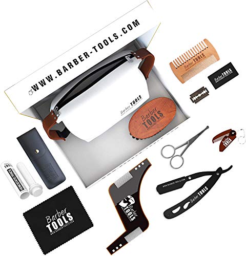 ✮ BARBER TOOLS ✮ Kit/Set/Estuche de arreglo y cuidado de la barba y afeitarse