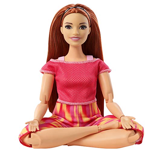 Barbie Movimiento sin límites Muñeca articulada pelirroja con ropa deportiva de juguete (Mattel GXF07)