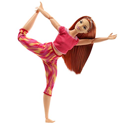 Barbie Movimiento sin límites Muñeca articulada pelirroja con ropa deportiva de juguete (Mattel GXF07)