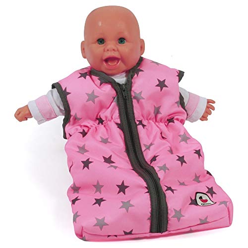 Bayer Chic 2000-Saco de Dormir para muñecas, diseño de Estrellas, Color estrellita Gris (792 83)