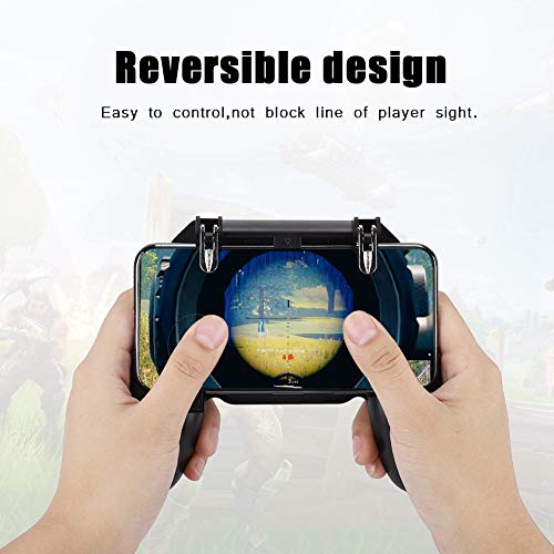 Bewinner Phone Gamepad, PC + Metal Diseño Ergonómico/Durable Consola para Teléfonos Inteligentes para iPhone Android para Pubg - Se Puede Estirar hacia Arriba y hacia Abajo