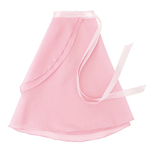 Bezioner Falda de Abrigo la Danza de Ballet Gasa con Lazo de la Cintura para Niña Mujer Rosa S