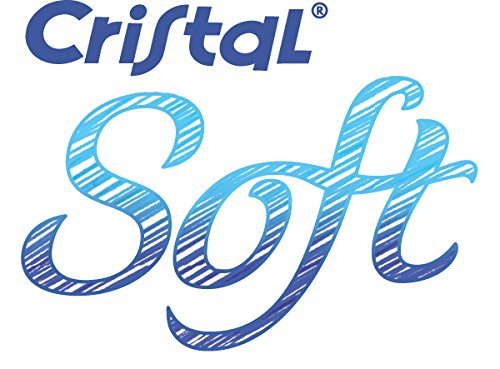 BIC Cristal Soft bolígrafos punta media (1,2 mm) - Azul, Blíster de 4 unidades
