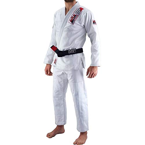 Bõa Superando Blanco BJJ Gi - Brazilian Jiu Jitsu Kimono para Hombre (Blanco, A3)