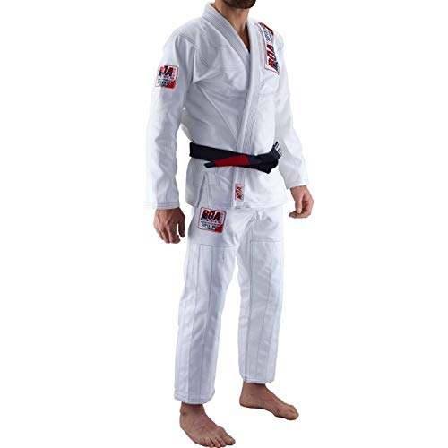 Bõa Superando Blanco BJJ Gi - Brazilian Jiu Jitsu Kimono para Hombre (Blanco, A3)