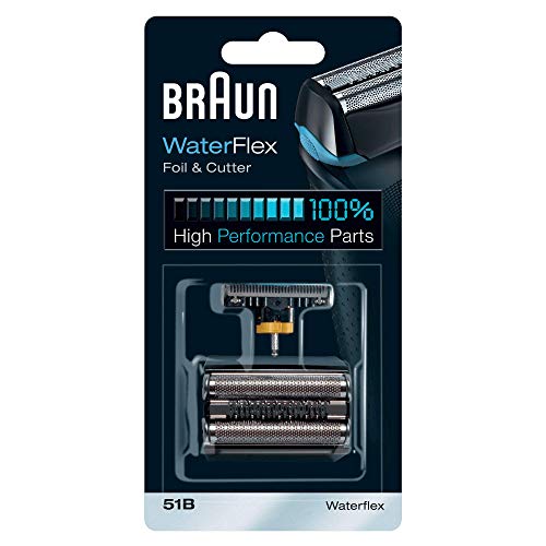 Braun 51B - Recambio para afeitadora eléctrica hombre, compatible con el modelo WaterFlex, color negro