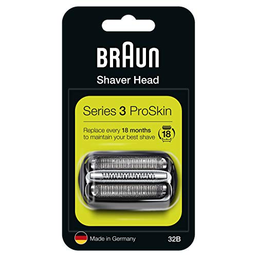 Braun Series 3 32B Cabezal de Recambio Negro para Afeitadora Eléctrica Hombre, Compatible con las Afeitadoras Series 3 ProSkin