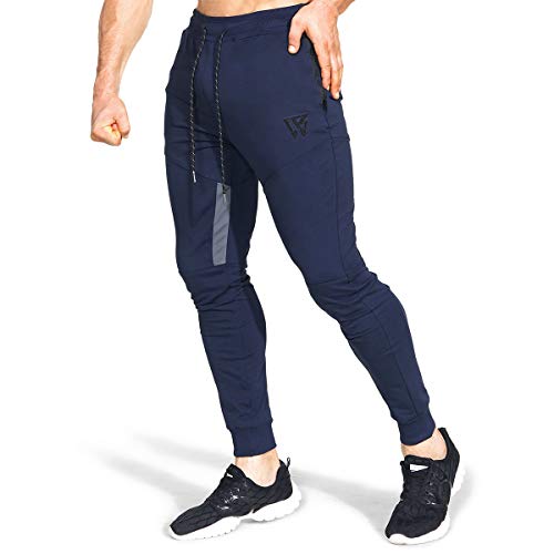 BROKIG Pantalones de Chándal de Gimnasio para Hombre Joggers Chándal Vertex para Jogging Pantalones para Correr con Bolsillos