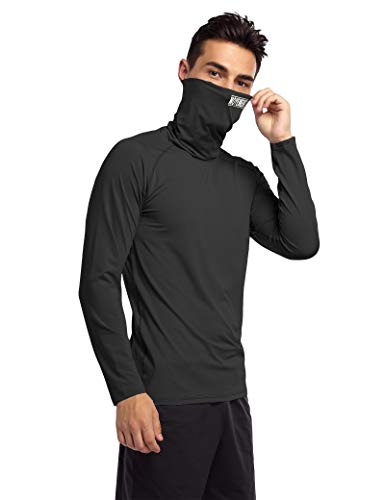 Cabeen Camiseta Hombre Compresión Ropa Deportiva Manga Larga Base Layers para Running, Correr, Gym, Fitness，Ciclismo