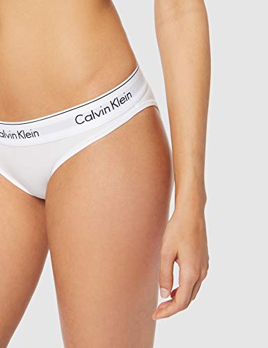 Calvin Klein underwear MODERN COTTON - BIKINI, Bikini Cullote para Mujer, Blanco (White 100), Medium