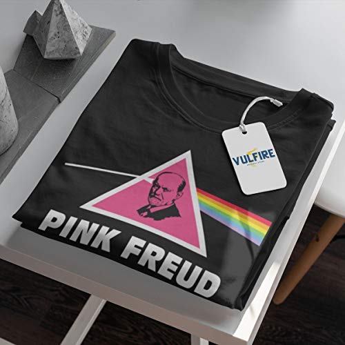 Camiseta para hombre, idea regalo para los apasionados de la filosofía y psicoanálisis, Pink Freud The Dark Side of Your Mom Negro XL