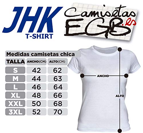 Camisetas EGB Camiseta Chica Cazafantasmas ochenteras 80´s Retro (M, Negro)