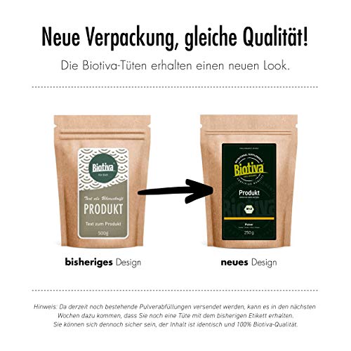 Cáscara de ispaghul orgánico 99% pureza 1000 g - calidad alimentaria comprobada - rica en fibra alimentaria - bolsa de cierre hermético - llenada y verificada en Alemania (DE-ÖKO-005)