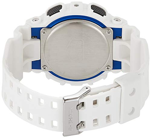 Casio G-SHOCK Reloj Analógico-Digital, 20 BAR, Blanco, para Hombre, GA-100B-7AER