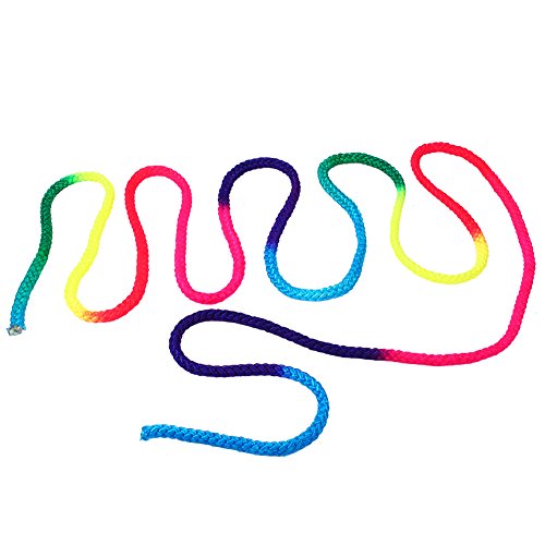 Cuerda para Saltar Color Arcoíris Ejercicio y Fitness Aeróbic Gimnasia Rítmica Cuerda Artificial Entrenamiento Deportivo Cuerda para Gimnasia Rítmica