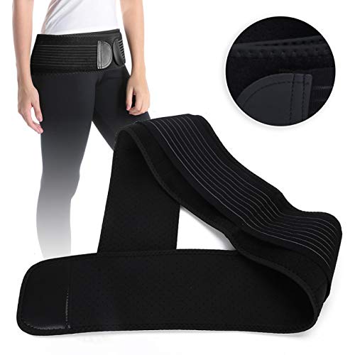 DAUERHAFT Cinturón de Cadera para Pelvis Durable Ajustable, para Yoga(XL)