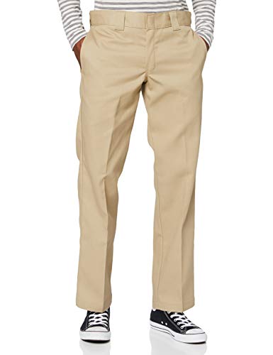 Dickies Slim Fit Straight - Pantalones para hombre, Beige (Caqui), W30/L32