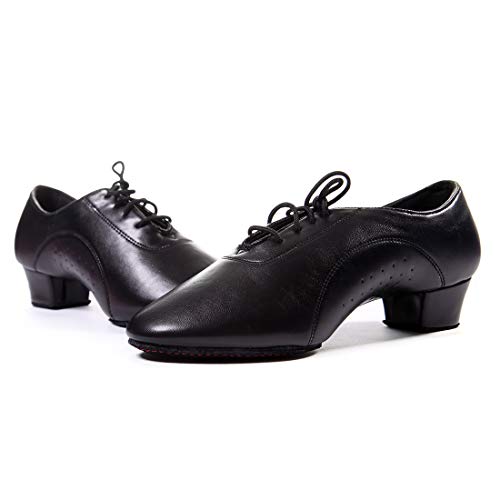 DoGeek-Zapatos de Baile Latino Zapatos Baile de Hombre para Hombre(3 cm)