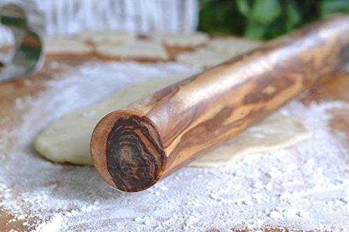 D.O.M. Design - Rodillo de cocina (madera de olivo, 25 cm)