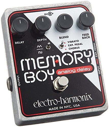 electro-harmonix Memory Boy Memory Boy Pedal - Pedal de efecto eco/delay/reverb para guitarra, color plateado