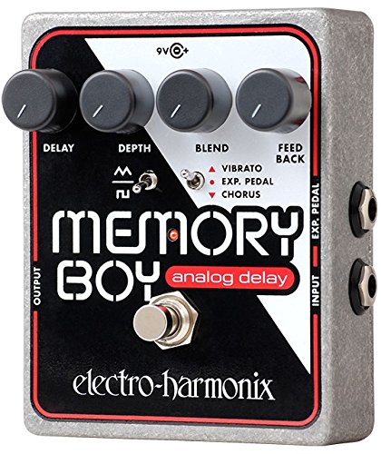 electro-harmonix Memory Boy Memory Boy Pedal - Pedal de efecto eco/delay/reverb para guitarra, color plateado