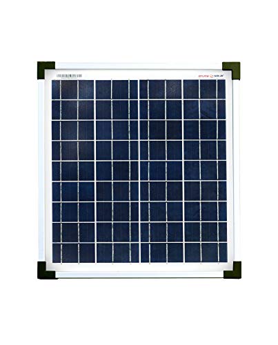 enjoy solar® - Panel solar policristalino de 12 V, paneles solares fotovoltaicos (20 W)