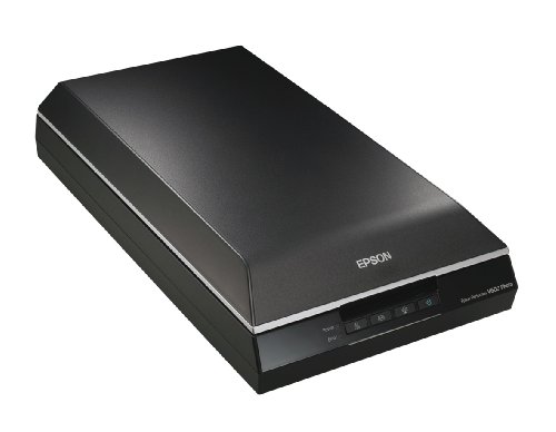 Epson Perfection V600 Photo - Escáner fotográfico doméstico (Digital ICE para película y fotografía, corrección de valor de sonido a través de histograma), color negro