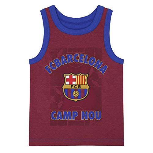 FCB FC Barcelona - Calzoncillos de Estilo bóxer y Camiseta de Tirantes - para niños - Producto Oficial - 10-11 años