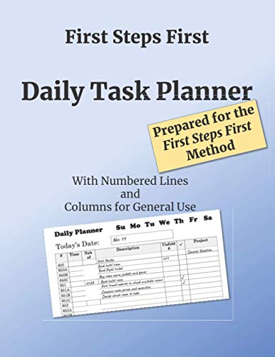 First Steps First Daily Task Planner