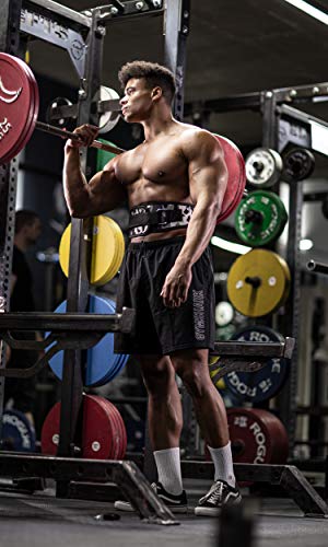 Fitgriff® Cinturón Gym V1 - Cinturon Gimnasio, Musculación, Halterofilia, Crossfit, Levantamiento Pesas, Fitness - Mujeres y Hombres - Camo Medium