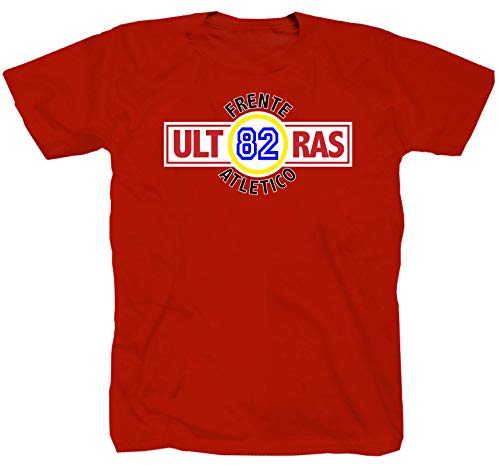 Frente Atletico Ultra Fankurve Pyro Ultras - Camiseta, color rojo rojo XL